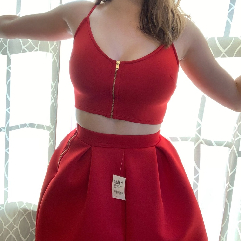 Red Two Piece Set